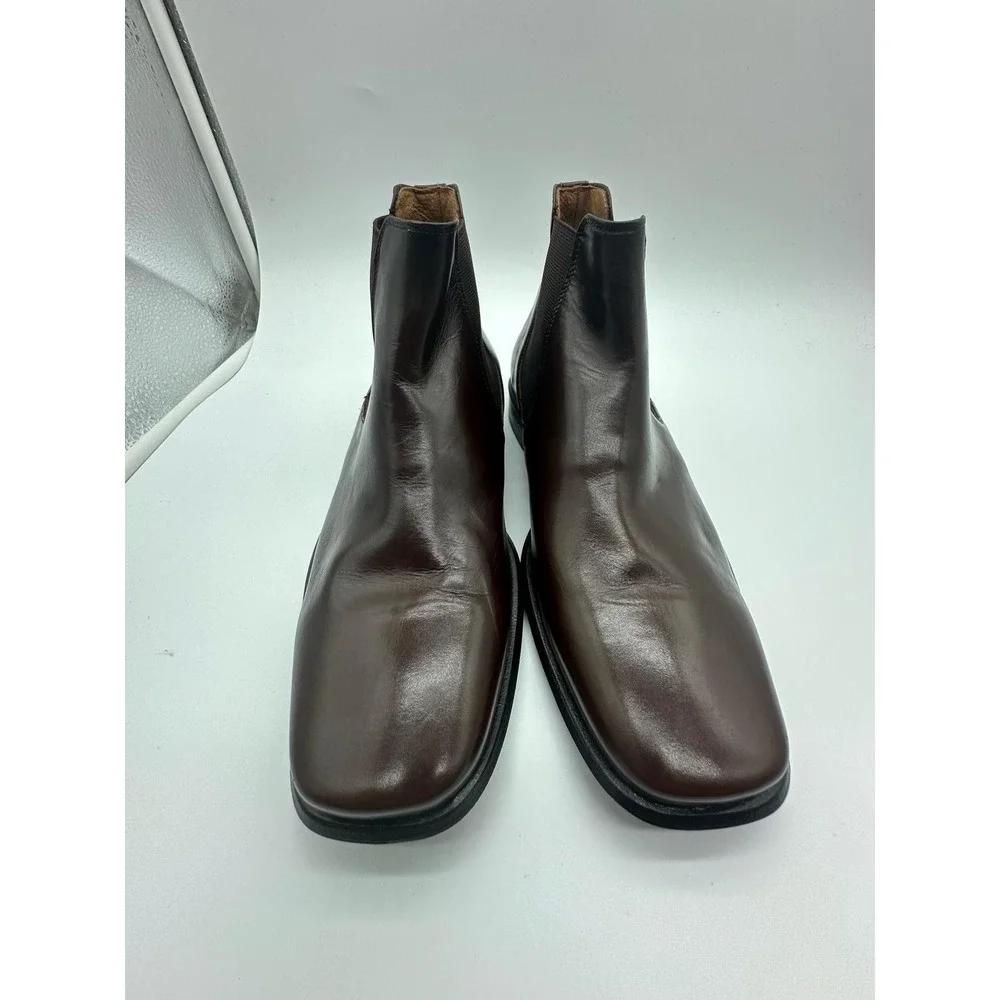 Lorens Brown Leather Chelsea Boots EU 41 US‎ 8.5 Made In Spain